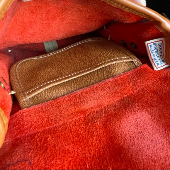 Dooney & Bourke Red Brown Leather Mini Binoculars Equestrian Crossbody Bag - Picture 15 of 16